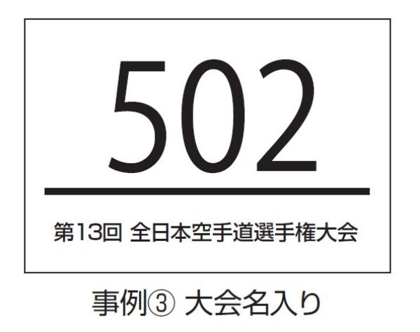 画像3: 大会用ゼッケン（プリントシールタイプ） (3)