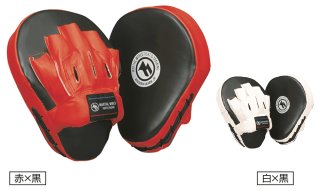 W レザー パンチングミット 黒/赤 W レザー パンチングミット 黒/赤 パンチングミット