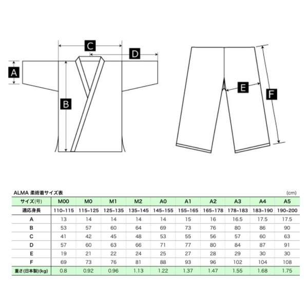 画像21: ALMA レギュラーキモノ  国産柔術衣【受注生産品/納期1〜2ヶ月】 (21)