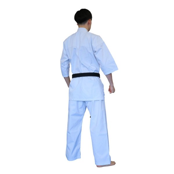 画像4: 上製純白フルコンタクト空手着 (白帯付) (4)