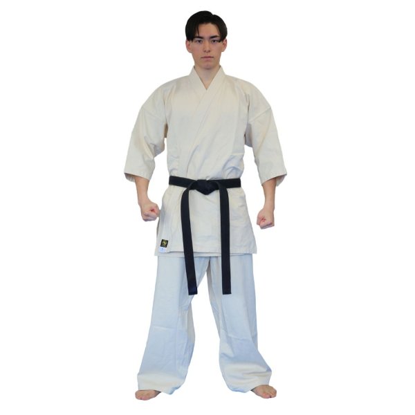 画像2: 未晒フルコンタクト空手着 (白帯付) (2)