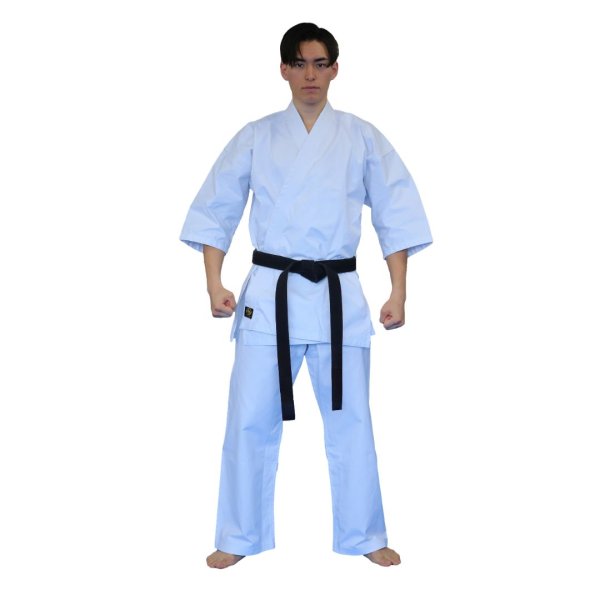 画像2: 上製純白フルコンタクト空手着 (白帯付) (2)