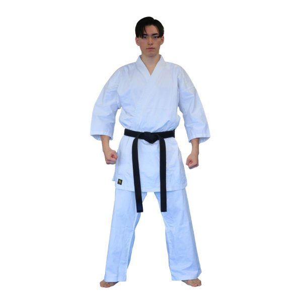 画像2: 純白ストレッチフルコンタクト空手着 (白帯付) (2)