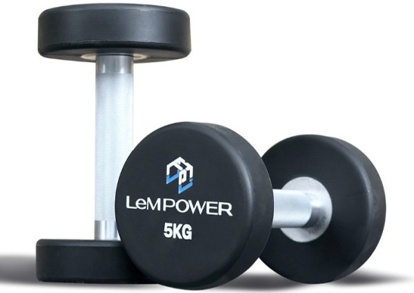 画像1: ポリウレタン ダンベル5kgセット (1)